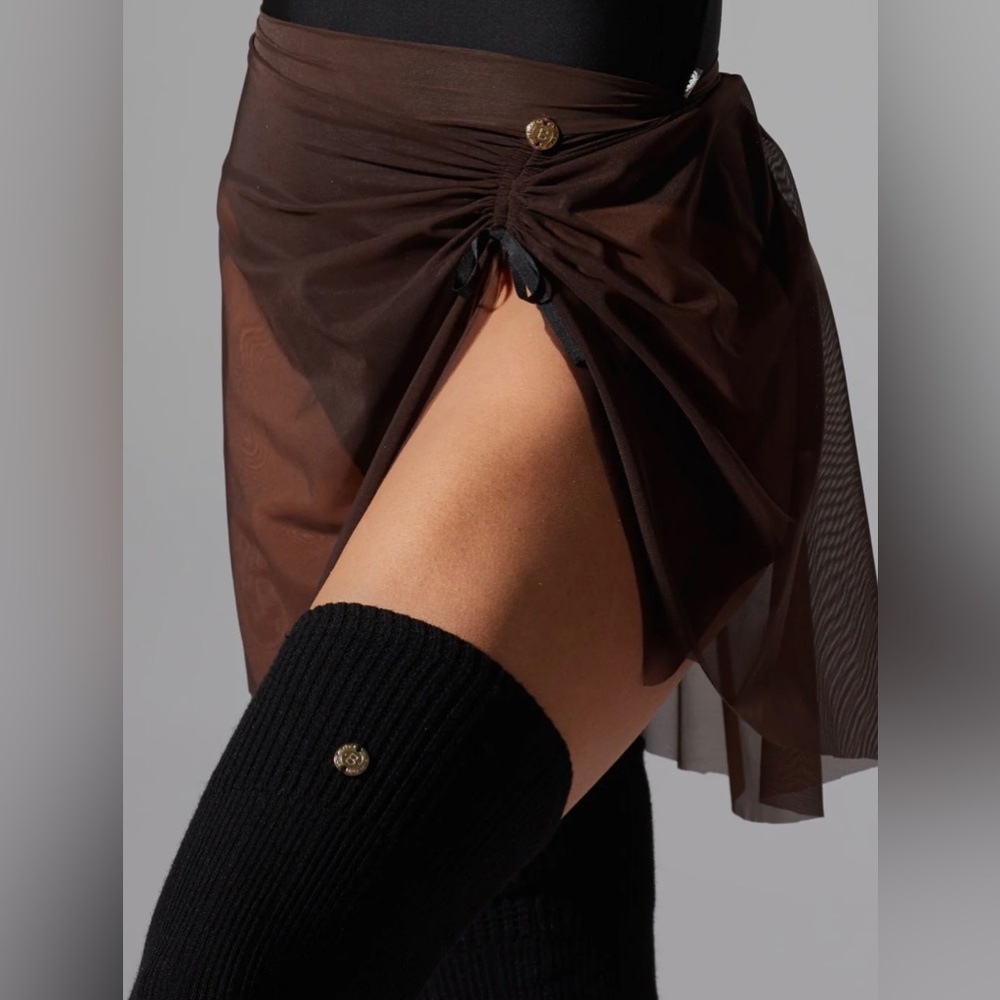 Bodile Mika Mesh Skirt - rosewood